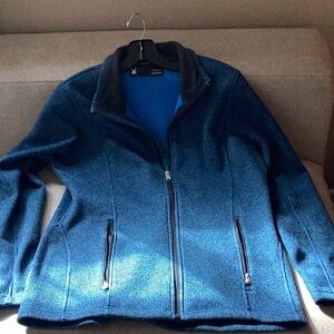 Women's Blue Zip-Up Jacket